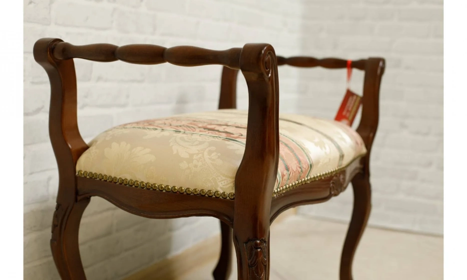 Morello Gianpaolo Банкетка Parma Ткань Tps1230 Seal 1706 Col.3 Damascato Beige/Rosa - фото 8