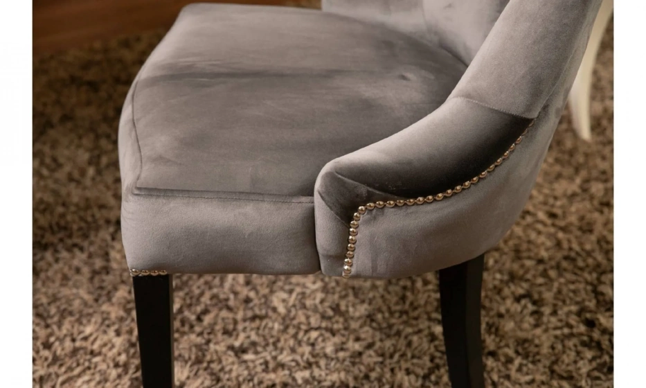 Kreind Стул Серый 56/62/94 Микровельвет - фото 2