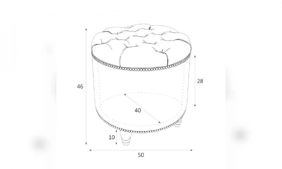 Пуф Kreind Canapes Большой Открывающийся M02-Bkn-0590 - фото 3