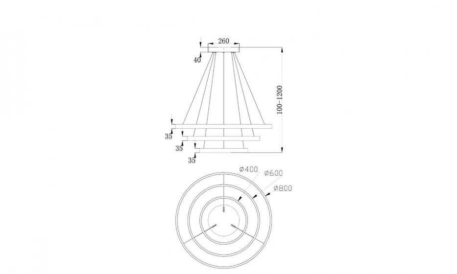 Подвесной Светильник Technical Mod058Pl-L100B4K - фото 7