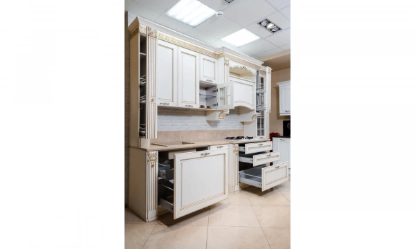 Stosa Cucine Dolcevita Кухня + Столешница+Мойка Бежевый\Золото