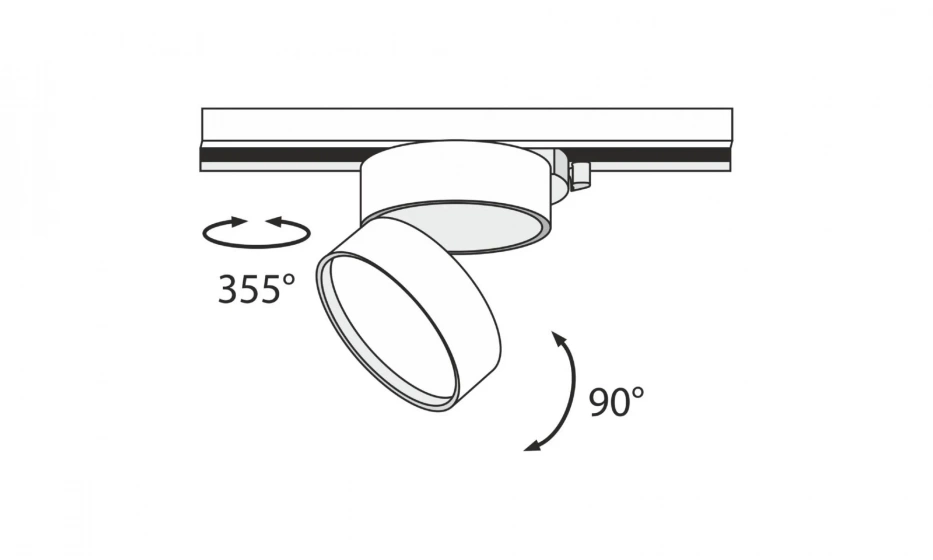 Трековый Светильник Technical Tr007-1-18W3K-W - фото 2
