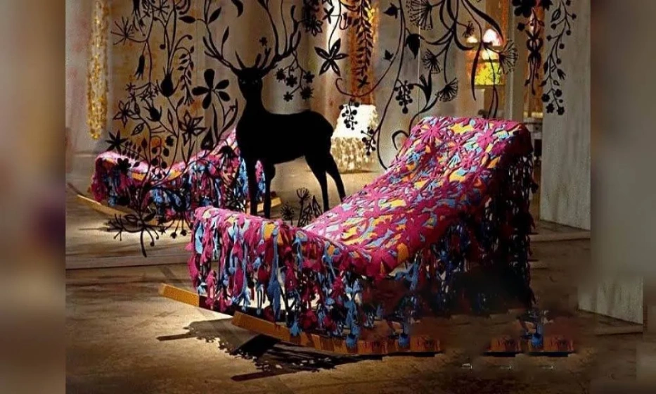 Кресло-Качалка Обитое Тканью Tord Boontje Collection, Moroso - фото 1