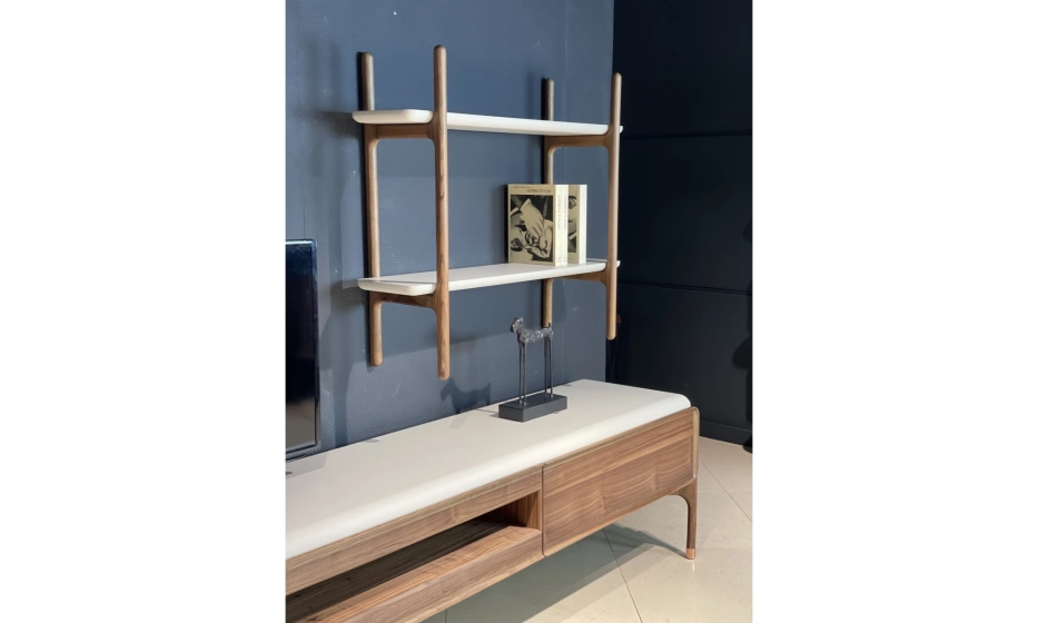 Тумба ТВ (SET)+ 2 навесные полки Homage Diamond - фото 6