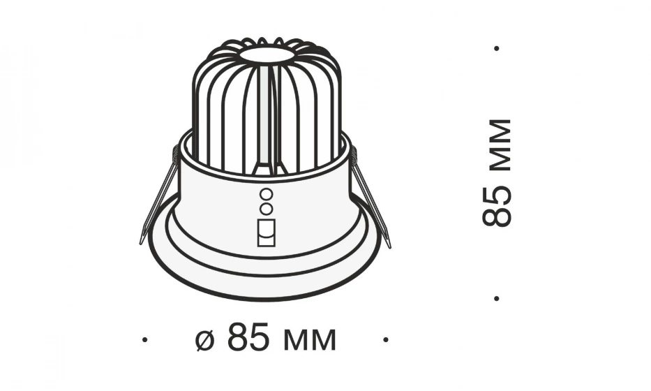 Встраиваемый Светильник Technical Dl034-2-L8B - фото 4