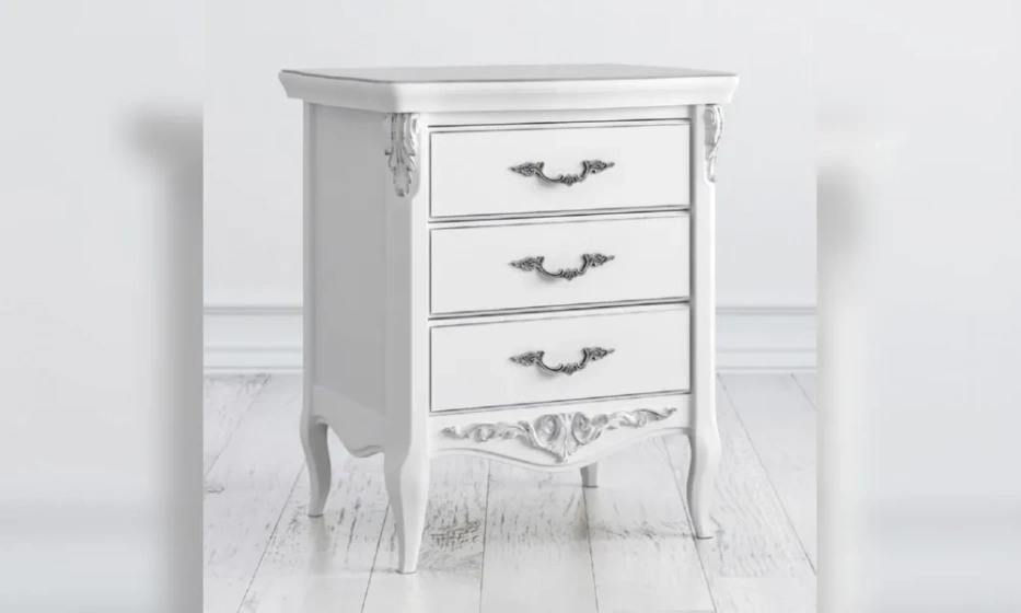 Тумба Kreind Silvery Rome Прикроватная 3 Ящика S117-K00-S - фото 1