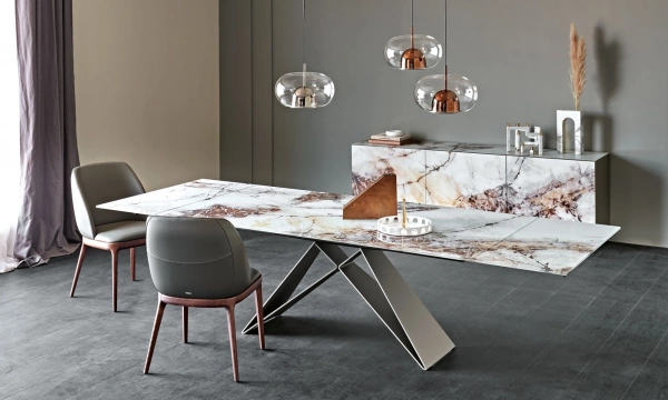 Стол обеденный Premier Crystalart Drive Cattelan Italia